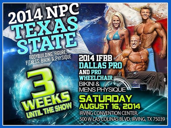 JSSCEO's tweet photo. 3 weeks till the BIG ONE in Texas! #NPCTXST / #Dallaspro The one and only @stevecook_32 defending come and join us http://t.co/9MFwSvocEU