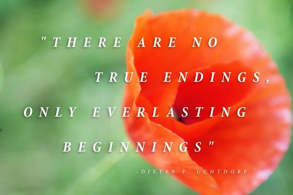 LunaDominante's tweet photo. "En realidad los finales no existen. La vida está llena de nuevos comienzos"  D F Uchtdorf http://t.co/NyMKlfkbss