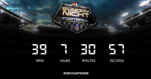 SNFonNBC's tweet photo. RT this if you're ready for kickoff! #SNFCountdown http://t.co/Z9i27PH4DR