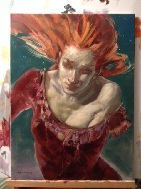 RickBerryStudio's tweet image. Welcome home @rickognitive awesome gifts you bring back to #RickBerryStudio #Painting #Art #Figurative #Collaboration