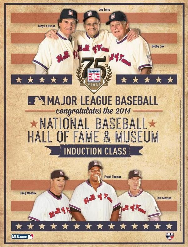 DanScavino's tweet photo. 25MIN ~ the class of 2014 join @BaseballHall on @MLBNetwork &amp; @MLB.com: http://t.co/yiZDoxjOfk #HOFWKND #HOF #Torre6 http://t.co/WqRyZEyYUP