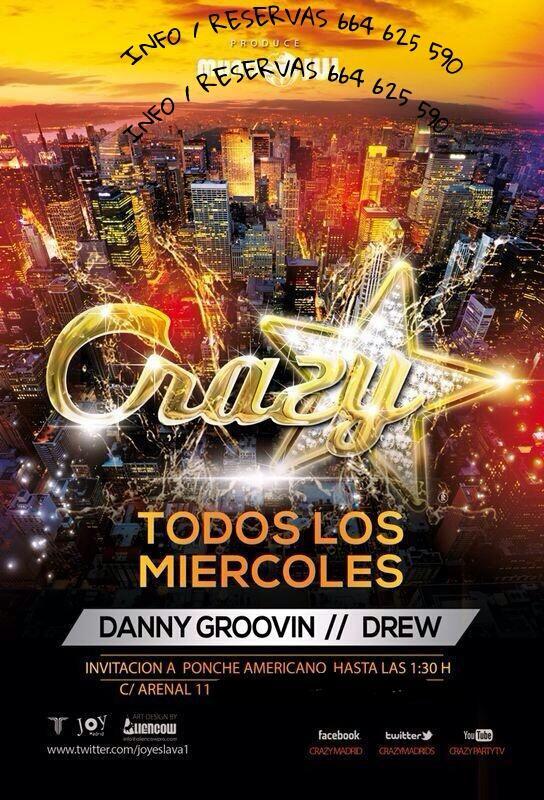 ListasMariano's tweet photo. Vamoooooos MIERCOLES CRAZYYYY!! 
LISTAS / RESERVAS / +INF 664625590 !! http://t.co/8SeQSusqRs