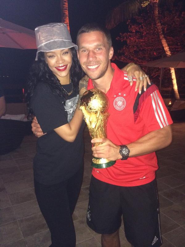 Lukas Podolski Com Riri Poldi The Cup Shining Bright Like A Diamond Fans Ilovebrasil Poldi Aha Lp10 Rihanna Memories Http T Co Z1yya8rtsv