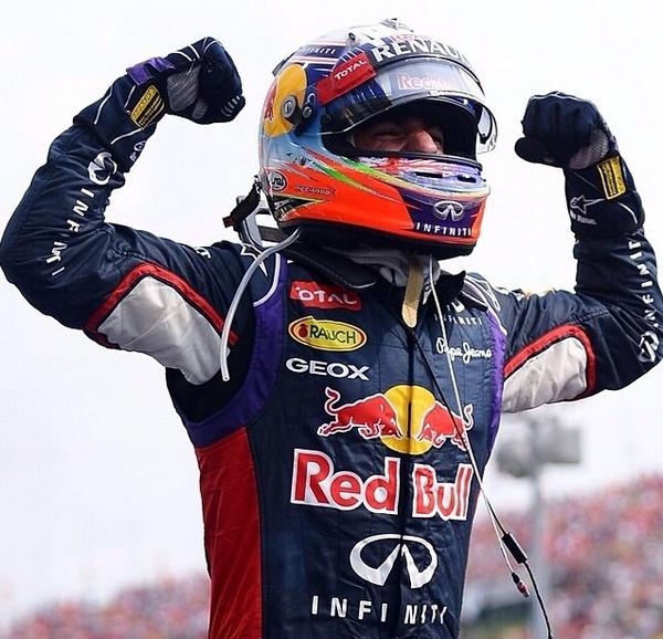 danielricciardo's tweet image. That winning feeling 😊😊😊