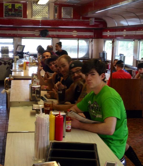 TomBakley's tweet photo. HUGE thx u to @mattiesdiner for feeding & taking care of the @FightLab crew for #FightLab38, best diner in #CLT!! http://t.co/oeFXMnBdXZ