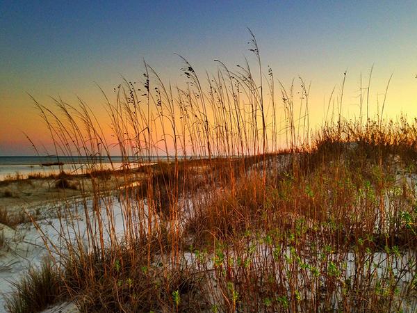 "At the beach, time you enjoy wasting is not time wasted." T.S. Eliot (Photo by: Charlene James via Facebook)