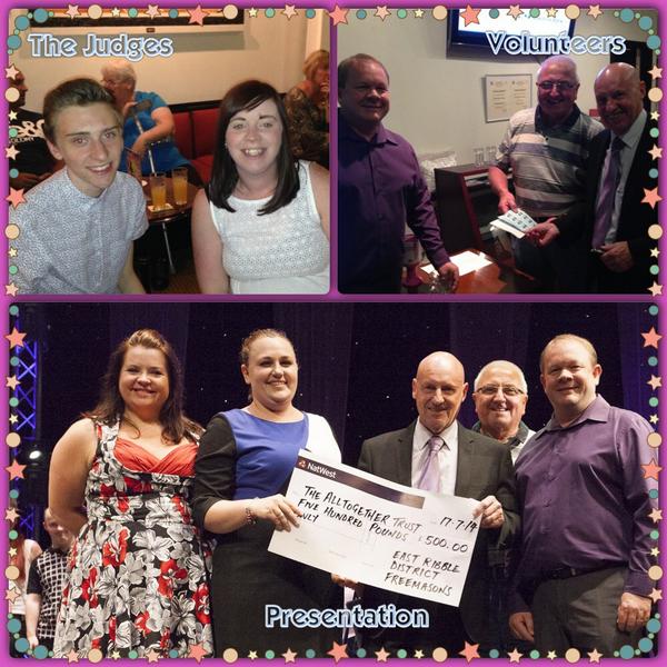 DavidMcGurty462's tweet photo. @E_L_M_C donation and East Ribble District Support towards the fantastic @AlltogetherClub Talent show http://t.co/cQsyzxCobQ
