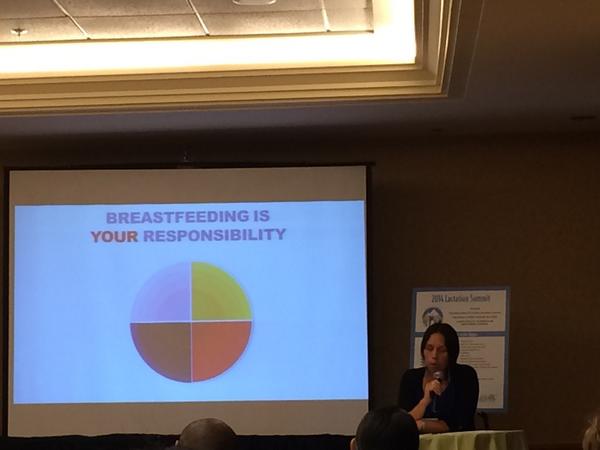 DrAlethaMaybank's tweet photo. "Breastfeeding is an act of food sovereignty." -Camie Jae Goldhammer, MSW, LICSW, IBCLC #LactSummit14 #BlackFamsRock http://t.co/B55d5o2ucY
