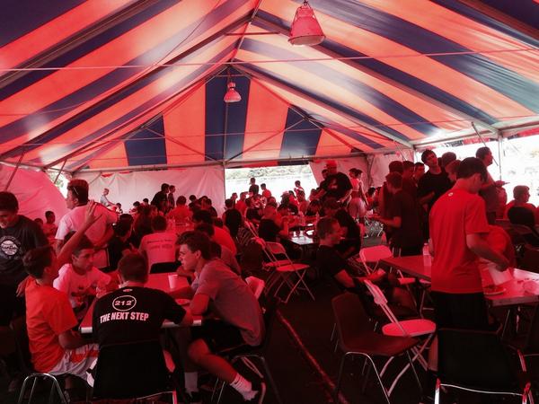 HuntleyGridIron's tweet photo. Thank u Rosati's of Marengo and Huntley--feeding over 200 HHS football players at Camp Rantoul today! http://t.co/EHa9HE6iA4