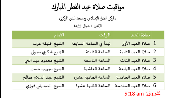 مواقيت الصلاة في اليوم 28 11 2014 Youtube