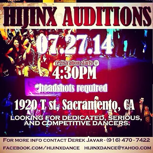 XposedDanceCo's tweet photo. HIJINX AUDITIONS TODAY, 4:30PM @ STEP 1!! COME OUT AND GET DOWN! See you there! http://t.co/w4lxANphyy