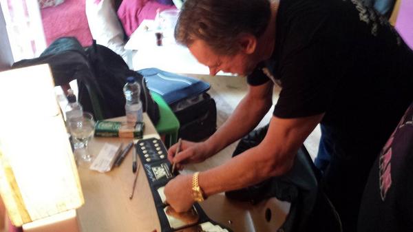 Turbervillem's tweet photo. Back stage with @R_Roddy_Piper & @TheRealNigsy #ExposureMania http://t.co/aNHtoxnd1J