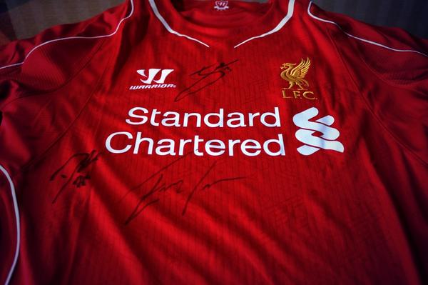 Win a <a href="/WARRIOR_FTBL/">Warrior Football</a> #Liverpool jersey signed by Enrique, Can, &amp; Sterling! Follow &amp; RT to enter.