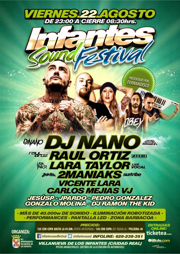 InfantesSound's tweet photo. RTyGANA 2 pases!!LLEGO EL DÍA, CARTEL COMPLETO @djnanoshow @djRaulOrtiz @2ManiaksDjs @larataylorvocal @vicentelaradj http://t.co/HomUyRkVWy