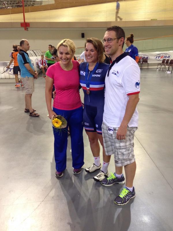 Médaille de bronze pour <a href="/MelissandrePain/">Mélissandre Pain</a> (<a href="/FFCyclisme/">FFC</a>). #EuroTrack2014