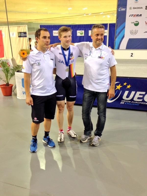 Silbermedaille für Moritz Meißner (<a href="/DOSB/">DOSB</a>). #EuroTrack2014