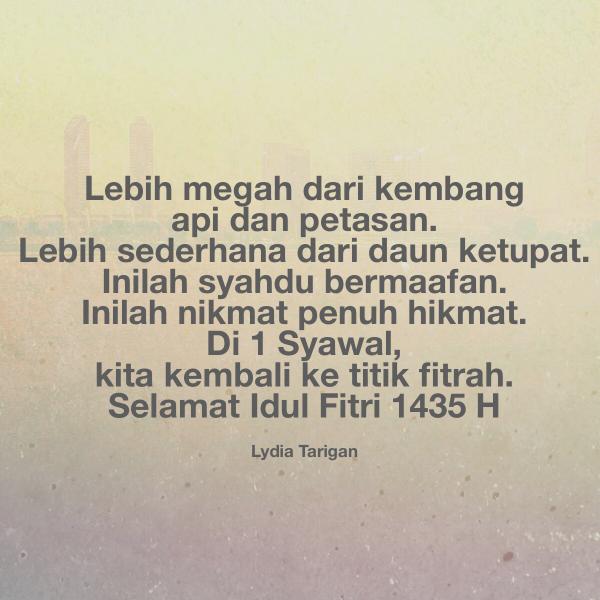 Lydiette's tweet photo. Dengan segala kerendahan hati, untuk teman-teman di sini yang merayakan: http://t.co/2av8uo2KQp