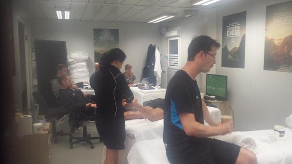 The NZ medical room watching the nz sevens!