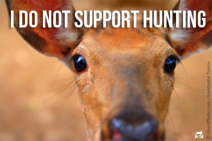 peta's tweet photo. Because SHE deserves to live. RT if you agree! #BanHunting http://t.co/lTkCNQCfhJ