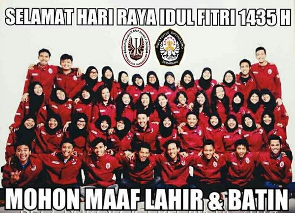 Segenap pengurus BEM FPsi-KM UNDIP mengucapkn Selamat Hari Raya Idul Fitri 1435H, mhn maaf lahir&amp;batin <a href="/FORMASI091/">FORMASI 2009 Reg 1</a> :)