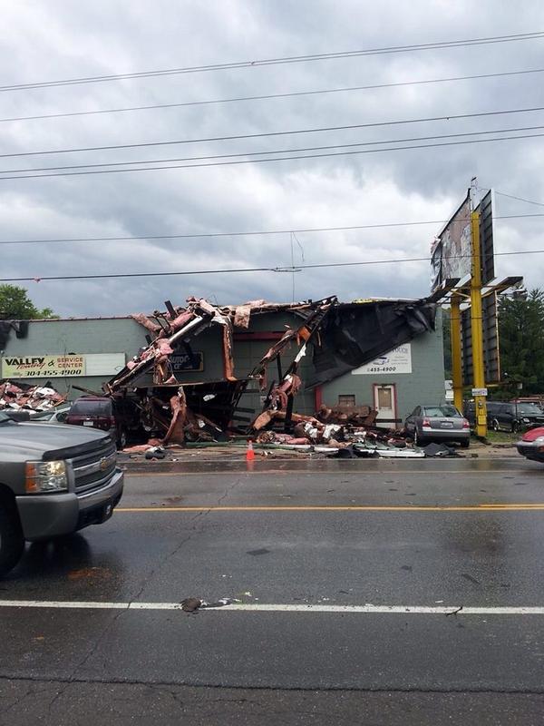 Storm damage in new martinsville, wv. flooding in brookhaven,wv. follow