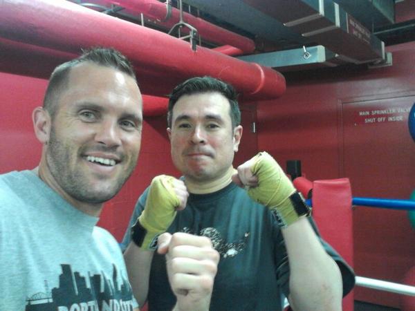 PDXBoxing's tweet image. Killin it with Paul!!!