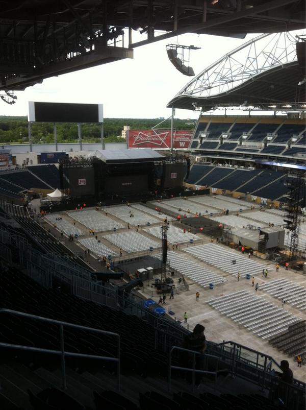 Section 224 row 24 seats 16 and 17. I think we need new seats! #ontherun1031