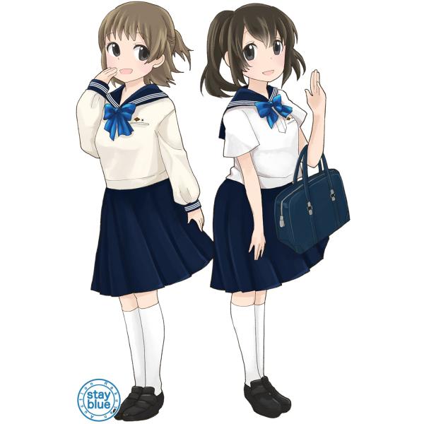Stayblue 学校制服図鑑 Twitterissa 東京女学館中学 高校の制服イラスト セーラー服は中高共通で 学年章の色で区別します 冬服の身頃がオフホワイトと珍しく一部では渋谷の白鳥とも呼ばれます 手結いするシルク100 のネクタイの光沢も美しいですね Http T Co
