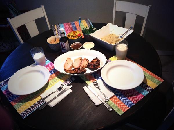 LexiBader's tweet photo. First home cooked meal😊 @jackwfann http://t.co/eAmiMUXwlw