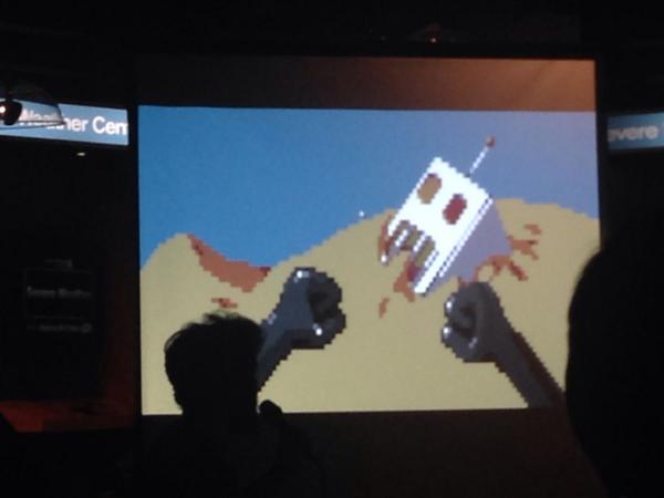 BreeGoldstein's tweet photo. #RobotPunch takes the cake! I'll have to play to see the story!! #IndieGalactic #robot #silly http://t.co/UqdSNDvywL