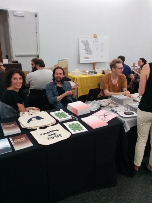 monstersanddust's tweet photo. Cute hang at #WordWeekend at @mcachicago with @Soberscove! Thanks to everyone who stopped by this weekend <3 http://t.co/tOcrai8Z0q