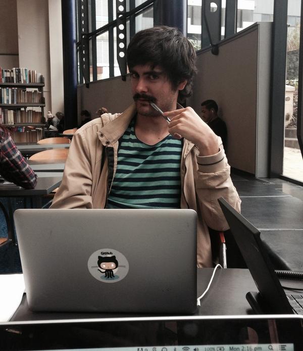 digitalcogo's tweet photo. Moustache Monday at Cogo http://t.co/RiOCLtapTv
