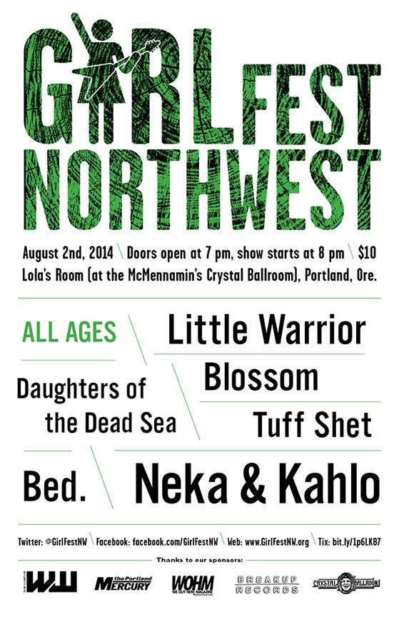 girlfestnw's tweet photo. Aug 2nd. 7pm. Lola's Room. #pdxevents @pdxevents http://t.co/fNyJ0fB235