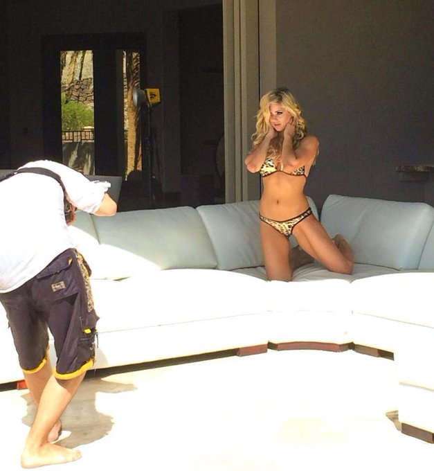 Rawr baby! Rawr! 
?
Shooting with @CeeKayOhFive 
?
Thanks for the bikini Nation Couture! 
?
XOXO 
@Playboy