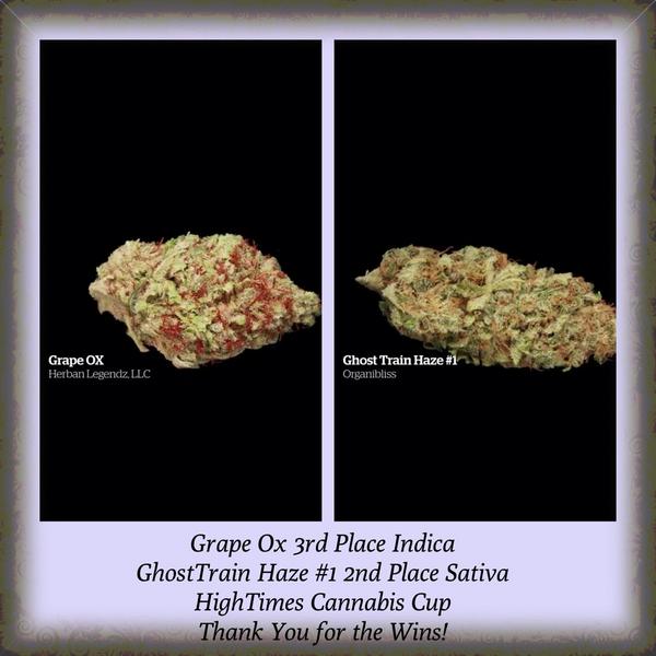 RareDankness's tweet photo. #raredankness #CannabisCup #ghosttrainhaze1 #grapeox #winning http://t.co/8EmbXwU22m