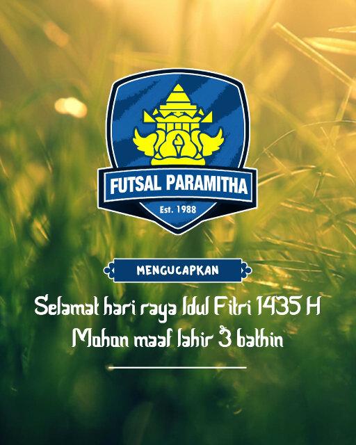 FutsalParmith's tweet photo. Selamat hari raya idul fitri 1435H. Mohon maaf lahir&amp;bathin :) @Raflyanggiat @WahyuUtomo_97 @achiqbal @Rafi_Anditya http://t.co/PuFI5ix23N