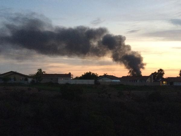 jguinter's tweet image. Fire in sorrento mesa #hopeitsnotabrewery