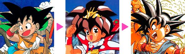 中村佑介 Yusuke Nakamura また余談ですが 先程の芦田豊雄さんのボカさずパキッと塗り分ける絵 魔神英雄伝ワタル より は 後に鳥山明さんの色の塗り方にまで影響を与えた程でした こうして初期と後期の悟空を比べると 真ん中の芦田さんからの影響