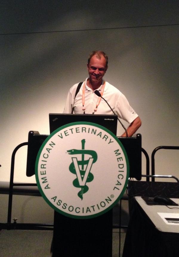 kalvatin's tweet photo. @Enzymatica Dr. Clarsund preparing for tomorrow! #AVMAConv http://t.co/k0kAmJKFPa