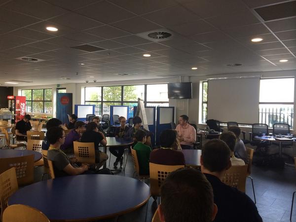 McrTalkTalkYRS's tweet image. @TalkTalk_UK CTO Gary Steen opening up our #festivalofcode in Irlam!