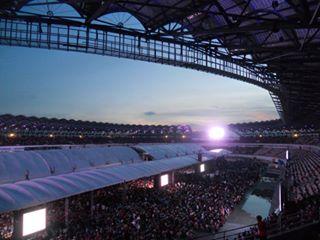 Sunrise inside the #PhilippineSportsStadium b4 Special Worship Service 
#IglesiaNiCristo
#IglesiaNiCristoCentennial