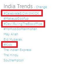 GetYourKick's tweet image. This is FANTASTIC! THREE trends in India! #DevilRulingTheBoxOffice #CelebrateEIDWithKICK #Kick RT &amp;amp; show your love!