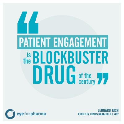 RE_Pharma's tweet photo. "Patient engagement is the blockbuster drug of the century" @leonardkish http://t.co/gBexYcrYZ9
