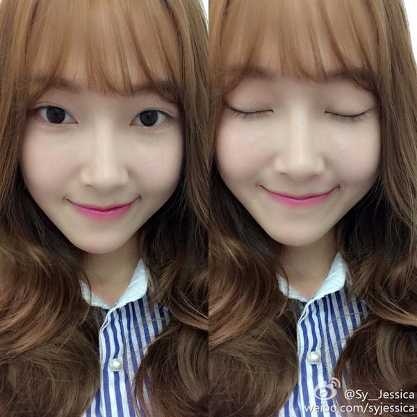 SONE_kpopers1's tweet photo. [Sica weibo] sy__jessica: Just a slight change :) 기분전환[耶] http://t.co/8Uy3RKOcSZ http://t.co/yBxIP9ymfC