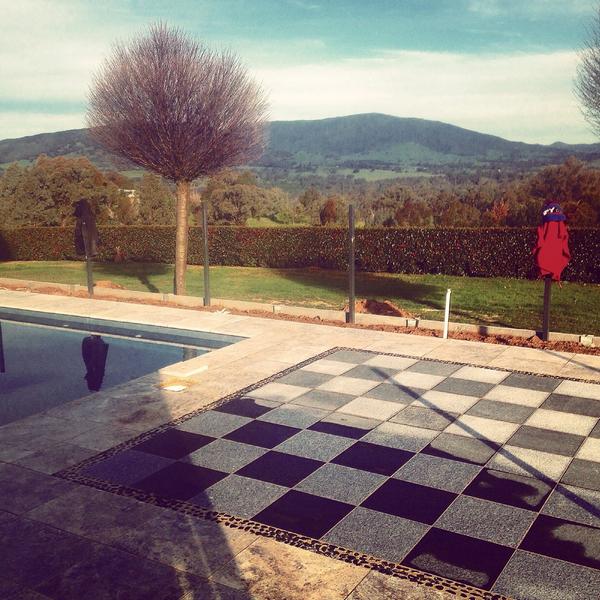 AlexApart's tweet image. #poolside #chessboard #work