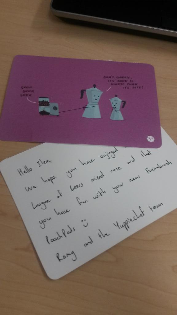ilzeels007's tweet photo. i just love the personalized messages from @yuppiechef !!!!!! http://t.co/DN53VBEYxL
