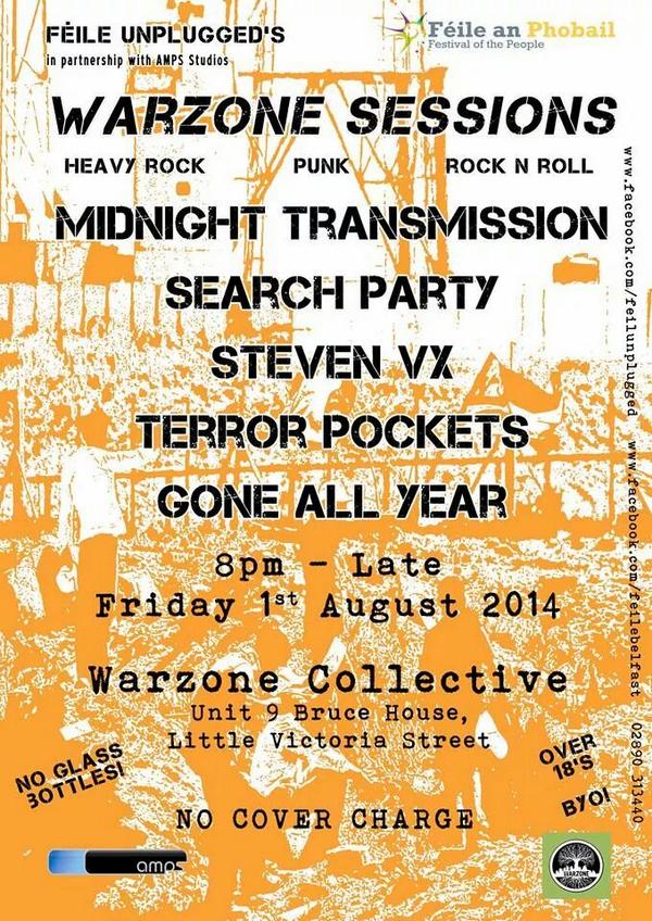 TerrorPockets's tweet image. We are backk! this friday august 1st warzone centre feile unplugged! free in BYOB.