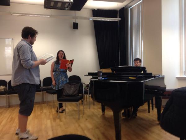 Hard at work rehearsing act 3 of La Boheme to be performed at @MuseumSheffield this August! #gravesboheme