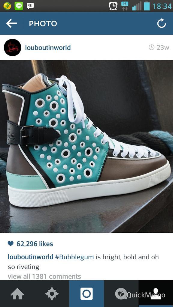 Wwhhooooooaaa,, i want this sneakers.. #louboutinsneakers