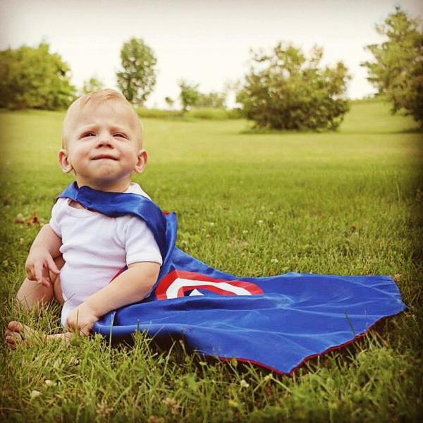 Rochelle_Q's tweet photo. @CaptainAmerica @ChrisEvans my own lil Captain America❤️💙 http://t.co/rrSfjRtpLv